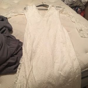 White lace dress